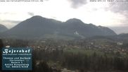 Archived webcam image showing View to Ruhpolding ("Bojernhof") on 13 Apr 2026 at 10:20