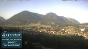 Archived webcam image showing View to Ruhpolding ("Bojernhof") on 26 May 2026 at 07:08