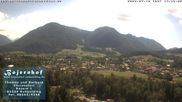 Archived webcam image showing View to Ruhpolding ("Bojernhof") on 12 Jul 2026 at 14:19
