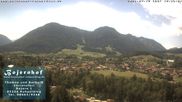 Archived webcam image showing View to Ruhpolding ("Bojernhof") on 12 Jul 2026 at 12:19