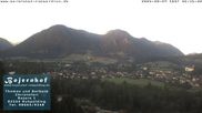 Archived webcam image showing View to Ruhpolding ("Bojernhof") on 24 Aug 2026 at 06:12