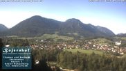 Archived webcam image showing View to Ruhpolding ("Bojernhof") on 24 Aug 2026 at 08:12
