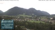 Archived webcam image showing View to Ruhpolding ("Bojernhof") on 26 Aug 2026 at 06:16