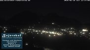Archived webcam image showing View to Ruhpolding ("Bojernhof") on 26 Feb 2026 at 22:01