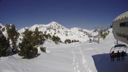 Archived webcam image showing Grand Tourmalet: Pourteilh Chair Lift on 17 Mar 2026 at 12:46