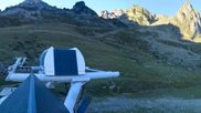 Archived webcam image showing Grand Tourmalet - Espade and Béarnais on 15 Sep 2026 at 08:46
