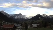 Archived webcam image showing Hotel Sonnenburg - Nebelhorn on 23 Oct 2026 at 08:24