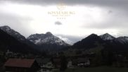Archived webcam image showing Hotel Sonnenburg - Nebelhorn on 23 Oct 2026 at 14:24