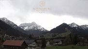 Archived webcam image showing Hotel Sonnenburg - Nebelhorn on 23 Oct 2026 at 12:24