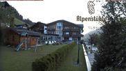 Archived webcam image showing Mittelberg, Hotel Alpenstueble on 28 Aug 2026 at 07:23