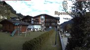 Archived webcam image showing Mittelberg, Hotel Alpenstueble on 13 Oct 2026 at 10:50