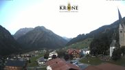 Archived webcam image showing "Alte Krone" Hotel on 28 Aug 2026 at 07:42