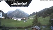 Archived webcam image showing Lärchenhof Naturhotel on 28 Aug 2026 at 07:22