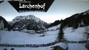 Archived webcam image showing Lärchenhof Naturhotel on 26 Feb 2026 at 07:56