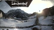 Archived webcam image showing Lärchenhof Naturhotel on 26 Feb 2026 at 16:56