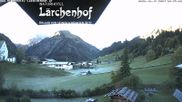 Archived webcam image showing Lärchenhof Naturhotel on 13 Oct 2026 at 08:50