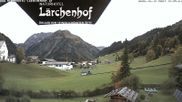 Archived webcam image showing Lärchenhof Naturhotel on 13 Oct 2026 at 14:50