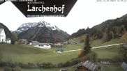 Archived webcam image showing Lärchenhof Naturhotel on 23 Oct 2026 at 16:47