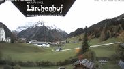 Archived webcam image showing Lärchenhof Naturhotel on 23 Oct 2026 at 10:47