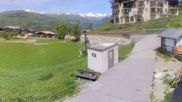 Archived webcam image showing La Plagne - Base station chairlift Montchavin on 21 May 2026 at 14:13