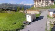 Archived webcam image showing La Plagne - Base station chairlift Montchavin on 21 May 2026 at 18:13