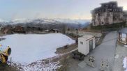 Archived webcam image showing La Plagne - Base station chairlift Montchavin on 28 Mar 2026 at 06:29