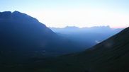 Archived webcam image showing Pordoi Pass Fassa Valley on 28 Jun 2026 at 04:12