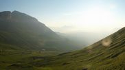Archived webcam image showing Pordoi Pass Fassa Valley on 28 Jun 2026 at 06:12