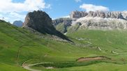 Archiviertes Webcam Bild: Pordoi Pass - Val di Fassa am 04.07.2026 um 16:10 Uhr