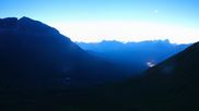Archived webcam image showing Pordoi Pass Fassa Valley on 12 Jul 2026 at 04:22