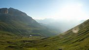 Archived webcam image showing Pordoi Pass Fassa Valley on 12 Jul 2026 at 06:22