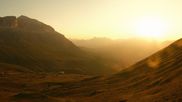 Archived webcam image showing Pordoi Pass Fassa Valley on 3 Aug 2026 at 06:15