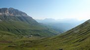 Archived webcam image showing Pordoi Pass Fassa Valley on 3 Aug 2026 at 08:15