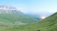 Archived webcam image showing Pordoi Pass Fassa Valley on 3 Aug 2026 at 02:15