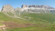 Archived webcam image showing Pordoi Pass Fassa Valley on 3 Aug 2026 at 10:15