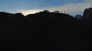 Archived webcam image showing Pordoi Pass Fassa Valley on 10 Aug 2026 at 04:16