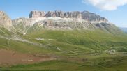 Archived webcam image showing Pordoi Pass Fassa Valley on 10 Aug 2026 at 10:16