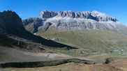 Archived webcam image showing Pordoi Pass Fassa Valley on 27 Sep 2026 at 04:31
