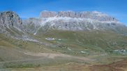 Archived webcam image showing Pordoi Pass Fassa Valley on 27 Sep 2026 at 00:31
