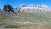 Archived webcam image showing Pordoi Pass Fassa Valley on 27 Sep 2026 at 02:31