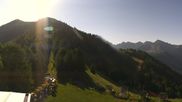 Archived webcam image showing Pozza di Fassa: Panoramic view Dolomites on 1 Jul 2026 at 08:58