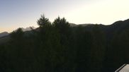 Archived webcam image showing Pozza di Fassa: Panoramic view Dolomites on 3 Aug 2026 at 07:03