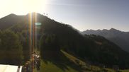 Archived webcam image showing Pozza di Fassa: Panoramic view Dolomites on 3 Aug 2026 at 08:03