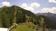 Archived webcam image showing Pozza di Fassa: Panoramic view Dolomites on 3 Aug 2026 at 12:03