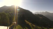 Archived webcam image showing Pozza di Fassa: Panoramic view Dolomites on 14 Aug 2026 at 08:18