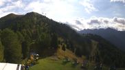 Archived webcam image showing Pozza di Fassa: Panoramic view Dolomites on 18 Sep 2026 at 10:00