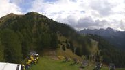 Archived webcam image showing Pozza di Fassa: Panoramic view Dolomites on 18 Sep 2026 at 12:00