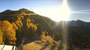 Archived webcam image showing Pozza di Fassa: Panoramic view Dolomites on 29 Oct 2026 at 08:39