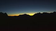 Archived webcam image showing Pozza di Fassa: Panoramic view Dolomites on 29 Oct 2026 at 18:39