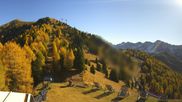 Archived webcam image showing Pozza di Fassa: Panoramic view Dolomites on 29 Oct 2026 at 10:39
